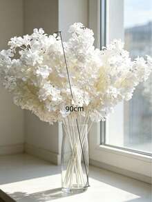 1pc Artificial Flower, Fake Flower, DIY Bouquet, Wedding Home Decor Arrangement, Without Vase, Fake Plant, Autumn Decoration, Room, Desk, Garden Decor, Room Decor Supplies, Garden Decor, Wedding Decoration Flowers, Garden Accessories Summer, Artificial Flowers Outdoor In Pots, Room Decor Bedroom, - White - View 5