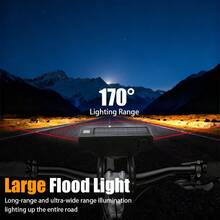 1 pieza Rechargeable Bicycle Light, 22 LED Bright Light, Waterproof, 5 Lighting Modes, Suitable For Night Riding And Outdoor Adventure, Enhancing Visibility For Mountain Bikes And Road Bikes - Multicolor - Ver 9