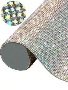 Nail Art Rhinestone Glue Mesh Diamond Sticker Crystal Rhinestone Sticker DIY Full Sheet Decoration Accessories - Multicolor - View 1