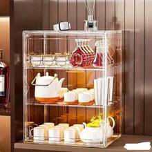Transparent Acrylic Display Cabinet, - Dust-Proof Stackable Kitchen Storage Organizer, Suitable For Cups, Teapots And Coffee Accessories, Visible Design, Easy To See, Suitable For Home Or Office Use, Kitchen Storage Cabinet, Stylish Modern Appearance, Durable Plastic Structure, Cabinet Organizer And Storage, Cabinet Storage Organizer, Cabinet Storage Kitchen, Cabinet Organizer, Storage Box, Kitchen Organizer And Storage - A - View 2