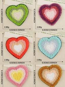 Strong Adhesive Heart-Shaped Self-Adhesive Embroidery Patch, Shiny Embroidery Patch, Suitable For Teenagers, Can Quickly Decorate Jackets, Hats, Towels, Bags, Jeans, Backpacks, Coats, Essential Accessory For DIY Clothing Accessories And Home Decor - Embroidery Patch - View 7