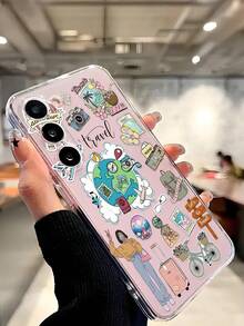 1件全球飛機旅行地圖路標單車護照手機殼 軟性保護套 適用於 Honor、Galaxy A04e/12/A13/A14/A34/A50/A52/A53/A54/S21/S22/S23/S24/S25/S25Ultra/S25FE/S26/S26 PLUS/S26 ULTRA/S26 EDGE/ 6A/7A/8A/ 12T/13T/15T/15 TPRO，[國際版非本地版] - 無色 - 查看 7