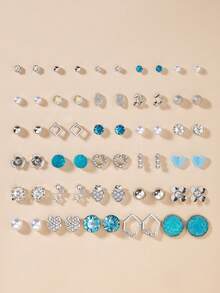30 pares de pendientes con diseñde árbol y flores para San Valentí, mamá, madre,íde la Madre, regalo - Multicolor 16 - Ver 6