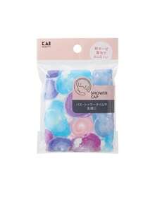KAI 1/2pcs Waterproof Shower Cap Set, Thickened Polka Dot Printed Bath Caps With Elastic Band, Reusable PVC Bathing Hat For Women, Home Travel Spa, Daily Shower Accessories, Cheap Stuff, Giveaways - View 4