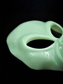 Glow-In-The-Dark Mask Headpiece, Unique Design Mask, Halloween/Carnival Party Costume, Halloween Horror Outfit, Scary Alien Mask Headpiece, Alien Costume Mask, Unique Design, High Visibility, Eye-Catching - View 4