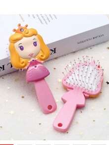 1pc Cute Shaped Air Cushion Comb For Girls Scalp Massage Brush Suitable For Both Wet And Dry Hair Anti-Static To Smooth Frizzy Hair - Multicolor - View 11