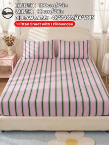 2/3pcs Printed Bedding Set, Bedding, Mattress Protector Set, Comfortable Home Textiles, Breathable Anti-Pilling Mattress Cover, Home Decor, Suitable For All Seasons, Machine Washable, Back To School - Multicolor - View 32