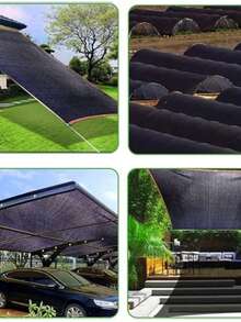 UV Protection Sun Shade Cloth With Eyelets, Aluminum Foil Shade Net, Breathable Balcony Privacy Screen, HDPE Heavy Duty Shade Cloth, Suitable For Greenhouse, And Plant Cultivation, Rectangular Shade Sail, Outdoor Gazebo, Backyard Sun Protection, Windproof Privacy Shade Net, Patio, Parking Lot Sun Screen, Shade Net, Shade Cloth, Shade Sail, Outdoor Sun Protection Screen, UV Protection Net - Shade Net - View 2