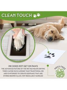 Pet Paw Print Set, Includes 1 Ink Pad And 2 Print Cards, Halloween, Thanksgiving And Christmas Gift, Record Pet Growth, Cherish Lifelong Memories - Multicolor - View 6