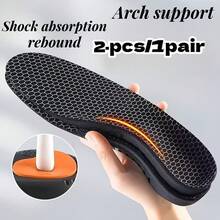 Highly Elastic Insole, With Arch Support And Breathable Foot Cushion, Suitable For Basketball And Various Sports Shoes, Comfortable Sports Insole - Black - View 2