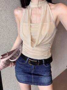 Women Tops - Black - View 8