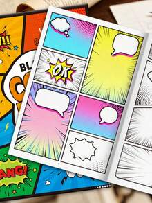 1pc Creative Comic Book, Unleash Your Imagination, Suitable For All Ages Comic Enthusiasts, Beginners And Experts, Perfect Gift For Holidays, Birthdays, Parties Back To School - Multicolor - View 1
