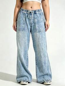 Plus Size Jeans - 中蘭 - 查看 3