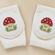 A-Class Pure Cotton Baby Crawling Knee Pads, 3D Embroidered Rabbit Non-Slip Leg Protectors, High Elasticity Breathable Anti-Collision Crawling Pads - 0-3 Years Old - View 15