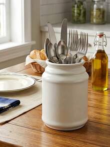 American Country Minimalist Style Tableware Organizer, Ins Style Thickened Sturdy Easy To Clean, Large Capacity Can Store Full Set Of Spoons, Forks And Knives, Suitable For Home Dining Table, Baking Countertop, Light Meal Shop Counter - Multicolor - View 2