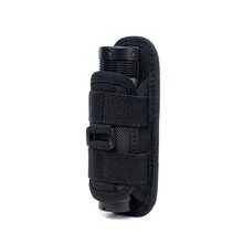 Tactical Flashlight Holster Duty Belt Pouch 360° Rotating Clip Holder - Black - View 4