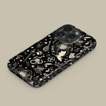 Capa com Design Floral Animals Of The Dark Night para iPhone 17 16 15 14 13 12 11 Pro Max, Capa Floral para Samsung S21 S22 S23 S24 S25 Ultra - Capa resistente com acabamento fosco - Ver 5