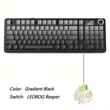 AULA F99MAX Mechanical Gaming Keyboard, Featuring Type-C + 2.4G Wireless + Bluetooth 5.0 Triple Modes, Hot-Swappable Switch, RGB Backlight, 8000mAh Battery, Compatible With Windows/MacOS/IOS/Android Systems, Suitable For Competitive Gaming And Office Use - View 14