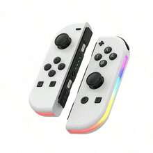 Switch Joycon 左右無線配對遊戲手柄，RGB燈光、喚醒震動、炫彩燈光、體感感應、藍牙手柄、3D搖桿控制不飄移 - 查看 11