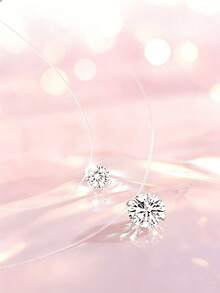 1pc S925 Sterling Silver Minimalist Luxury Casual Versatile Single Zirconia Pendant Necklace, Low-Key Elegant Ins Cold Style Neck Jewelry For Daily Commute, Party, Vacation, Gift - Diamond - View 10