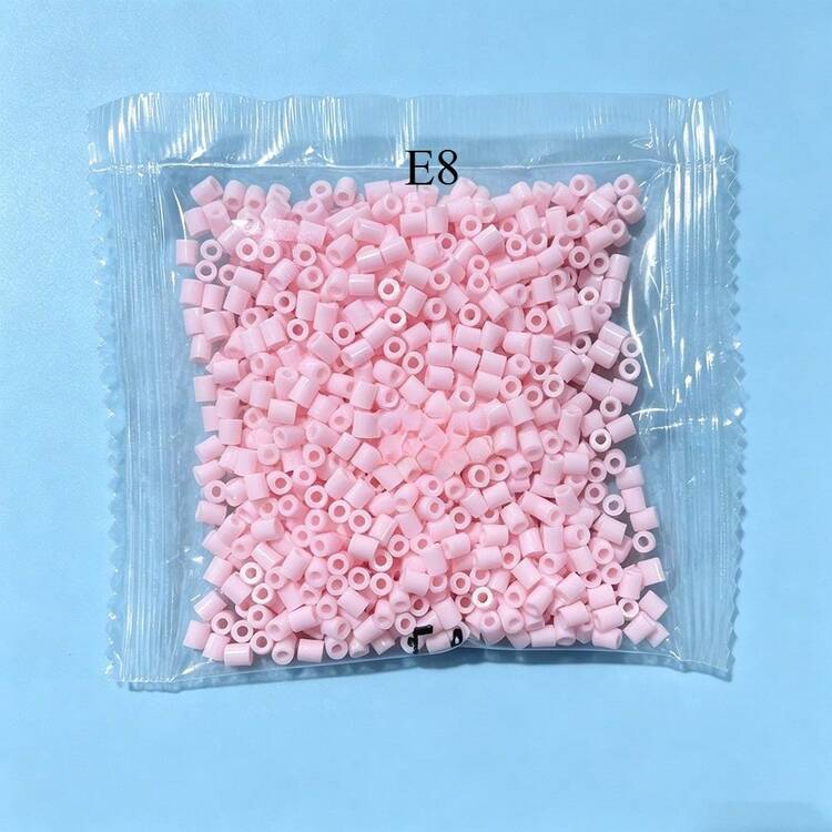 1000pcs/Pack Fusion Beads Puzzle Refill, 2.6mm 1000pcs 3D Perler Beads Set, For DIY Handmade Jewelry Making Materials - High Quality Pixel Puzzle Beads, Suitable For Creative Crafts - E8 - View 3
