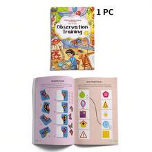 Attention Training Workbook, Includes Visual Search, Spot The Difference, Maze And Logic Challenges, Colorful Illustration Style, Multiple Themes Available, Enjoy Learning Fun Without Screens - Attention Training - View 4