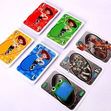 Mattel Story 主題 UNO 卡牌遊戲,經典配對卡牌遊戲附萬用動作卡,多人便攜旅行桌遊玩具,適合家庭遊戲之夜與派對,兒童、成人及卡通收藏家的生日、聖誕、節日禮物 - Toy Game Story - 查看 3