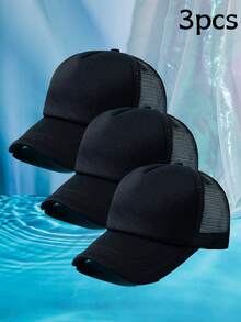 1 pieza Gorra de béisbol de mujer de malla de dos colores transpirable - Multicolor - Ver 49