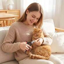 1pc Random Color Pet Nail Clipper, Professional Nail Trimmer, Suitable For Cats, Kittens, Small Dogs And Puppies - View 3