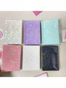 1 Paket Berisi 10 Buah Pelindung Kartu Dua Sisi Berkilau Transparan, Pelindung Kartu Foto, Pelindung Kartu Album, Pelindung, Perlengkapan Kembali ke Sekolah - Berbagai gaya - View 8