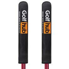 1PC Hub Letter Style Golf Alignment Stick Cover | Premium PU Golf Alignment Rod Sleeve | Durable | Stroke Game In Progress | Fits Most Golf Alignment Sticks | Golf Training Aid Accessory For Men & Women - Multicolor - View 3