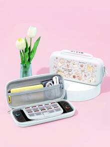 New Switch2 (2025) Game Console Accessories, 1pc Cartoon Cute Cat & Flower Pattern Protective Case, Compatible With Switch2, Switch NS/Switch OLED/Lite, Switch Game Console Accessories, Storage Bag, Switch Protective Case, Romantic Gift For Switch Players - Multicolor - View 19