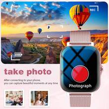 Smartwatch, 1.83-Inch Multifunctional Sports Smartwatch, Featuring Wireless Calling/Music, Message Notifications. Compatible With Android And IOS. - Multicolor - View 5