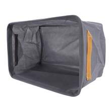 6 Pcs Clothes Storage Box Thickened Fabric Foldable Storage Bin Clothing Container For Closet Wardrobe Khaki 48x28x25cm/18.90x11.02x9.84in - Grey - View 2