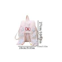 Un bolso de hombro casual y lindo con orejas de conejo a rayas, con orejas de conejo únicas combinadas con diseños de estrellas. Perfecto para atuendos académicos e ideal como regalo. - Multicolor - Ver 13