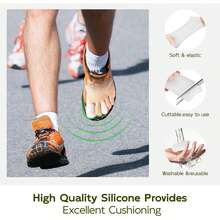 Home Use Toe Caps, Perforated Breathable Toe And Finger Protective Covers, Practical Design, Made Of High-Quality Soft Silicone Material, Suitable For All Seasons, Unisex, Suitable For Work Protection, Anti-Friction, Anti-Slip, Daily Necessity. (2pcs/Pack) - A - View 9