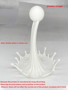 漂浮水花杯架－反重力液體效果，適用於廚房與辦公室，3D 防液體杯架，懸浮設計，塑膠材質，適合水槽或檯面，趣味禮物或辦公室裝飾 - 彩色 - 查看 10