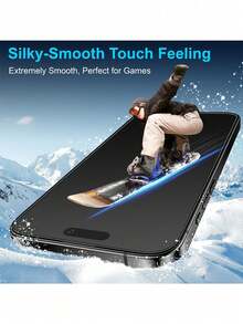 XINHONGYU 5片裝磨砂陶瓷防窺螢幕保護貼，相容 iPhone 17 Pro Max/17 Pro/17/Air/16 Pro Max/16/16 Pro/16 Plus/14 Pro Max，9H+ 耐刮損、觸控靈敏，相容手機殼，附清潔套件，頂級 9H+ 陶瓷膜 - 5pcs - 查看 3