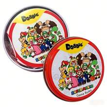 DOBBLE 1 Tabo 特別版快速觀察卡牌遊戲，適合家庭聚會的趣味配對遊戲，生日或聖誕禮物佳選 - 彩色 - 查看 8
