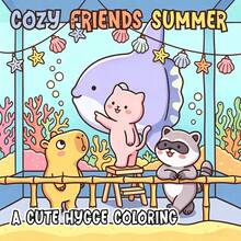 GDTME Cozy Friends: Cute Animal Companions Daily Life, 24-Page Student Coloring Book, Warm And Healing, Birthday Gift For Family And Friends, Holiday And Vacation Gift, Back-To-School Season, Summer Fun, 7.9x7.9 Inches. - Cute and Heartwarming - View 7