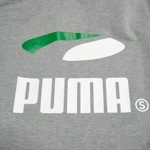 Puma Spring/Autumn Men's Hooded Sports Sweatshirt, Casual Fashion Large Logo Outdoor Knit Pullover 62814253 - Grey - View 6