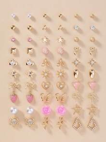 30 pares de pendientes con diseñde árbol y flores para San Valentí, mamá, madre,íde la Madre, regalo - Multicolor 23 - Ver 6