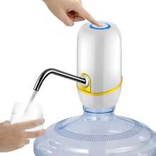 Bomba extractora eléctrica recargable doméstica para garrafas de agua, dispensador automático para agua mineral - Blanco - Ver 1