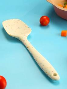 1pc, 11-Inch, Silicone Material, Chef Spoon, Silicone Spatula, Feeding Spoon, Non-Stick Pot Spatula, Small Kitchen Tool Set - Beige - View 5