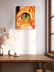 Cat Eye Goldfish DIY Number Painting Handmade Adult Home Decor Wall Art Abstract Canvas Holiday Gift Decorative Painting Handmade Kit Living Room Bedroom Decoration Gift Set - Sets - View 2