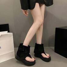 Women Platforms & Wedge Sandals - Black - View 4