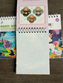 Portable Magic Water Book, Both A Watercolor Painting Book And A Reusable Coloring Book, An Educational Doodle Drawing Toy, Suitable For Easter, Christmas, Birthdays, And New Year Gifts - Pen Color And Style Are Random Back To School - Multicolor - View 7