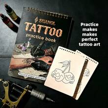 Tattoo Practice Skin Notebook 4 Sheets 2mm Soft Silicone Fake Skin Step-By-Step Tattoo Training Supplies - Multicolor - View 3