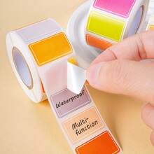 500pcs/Roll Color Coded Index Label Stickers, Durable Self-Adhesive Labels, Easy To Organize, Mark And Create Name Tags, Reusable, Suitable For Office, School, Home, Office Supplies, Stationery, Gift Wrapping - One Size Fits All - View 5