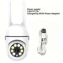 BoyKeep 1 pieza Cámara de inalámbrica para exteriores, vigilancia de domo completo 360°, detección de humanos con IA, visión nocturna a color, paneo 355° e inclinación 90° - Blanco - Ver 8